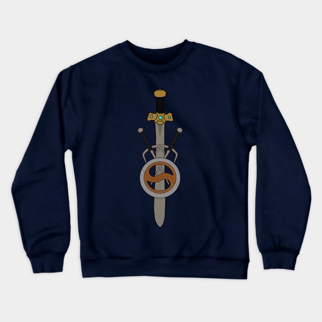 Xena Sword, Chakram & Sais Crewneck Sweatshirt by CharXena